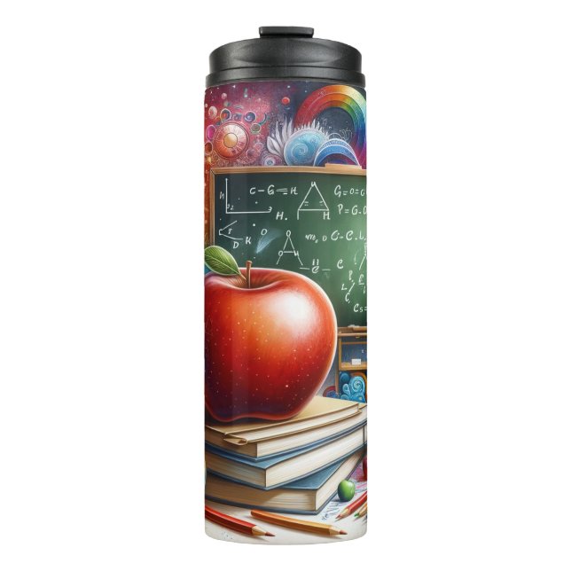 Bouteilles Isothermes École colorée brillante de l'enseignant (Devant)
