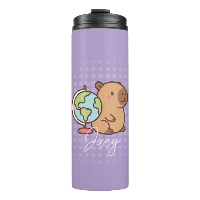 Bouteilles Isothermes École de capybaras pour enfants mignons (Devant)
