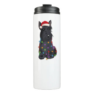 Bouteilles Isothermes Ecosse Terrier feux de Noël Xmas Amoureux des chie