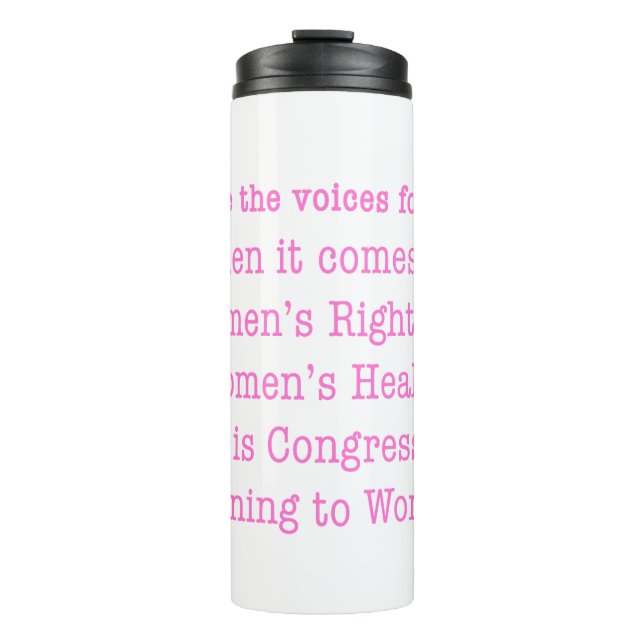 Bouteilles Isothermes Écouter les femmes (2017) (Devant)