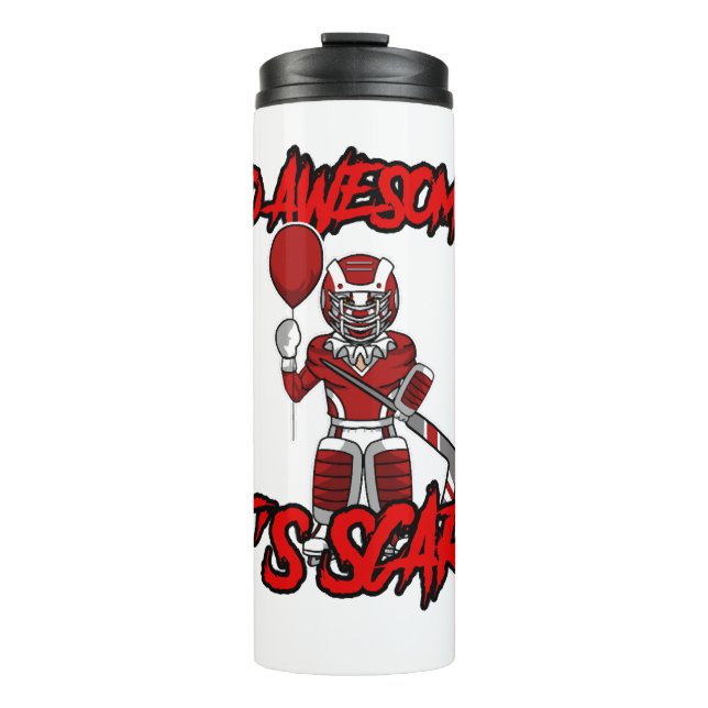 Bouteilles Isothermes Effrayant Drôle Halloween Clown Hockey gardien (Devant)