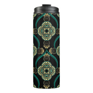 Bouteilles Isothermes Elégance florale arabesque vintage sans couture mo