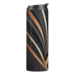 Bouteilles Isothermes Élégance Géométrique Métallique Art Déco