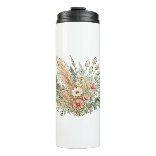 Bouteilles Isothermes Élégant Bouquet Floral Boho – Nature Botanique Des