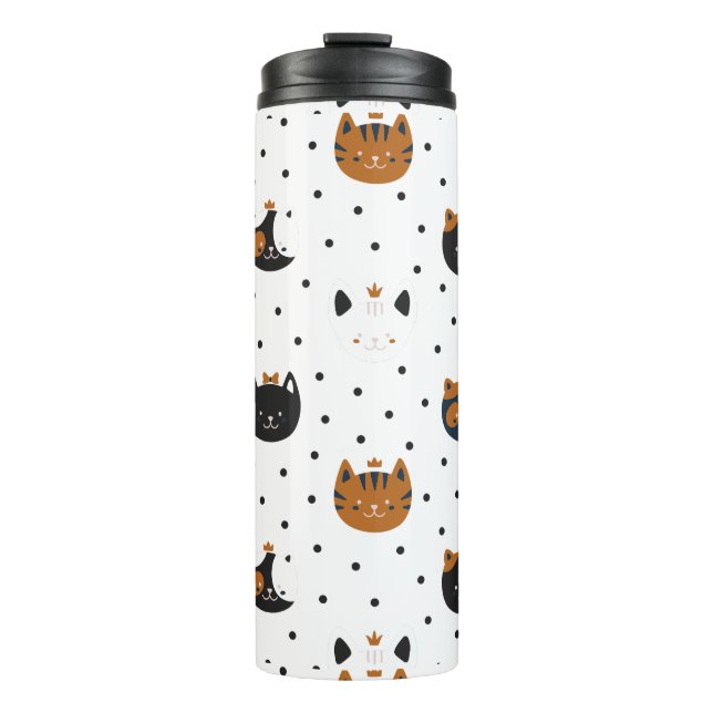 Bouteilles Isothermes Élégant Chic Chat Motifs (Devant)