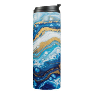 Bouteilles Isothermes Elégant Fluid Art Décoratif Café Mugs Abstrait