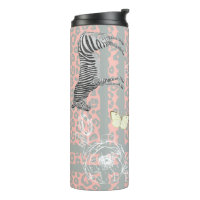 Élégant Moderne Éclectique Chic Pastel Rose Grey