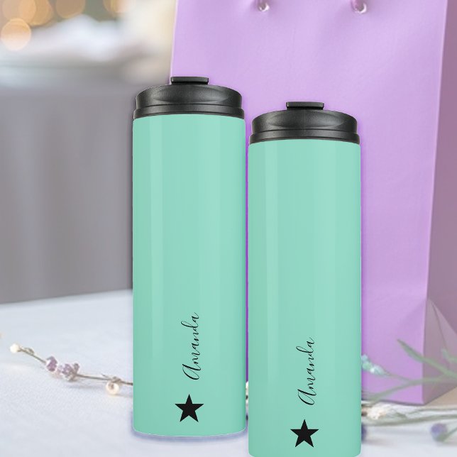 Bouteilles Isothermes Elégant Motif Géométrique Sur Blanc, Touche De Men (Créateur téléchargé)