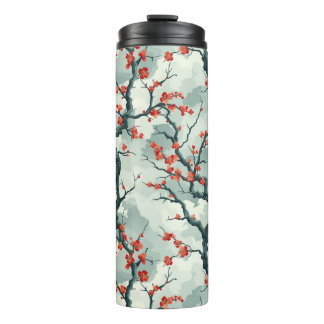 Bouteilles Isothermes Élégant Motif sans couture en fleur de cerisier (7