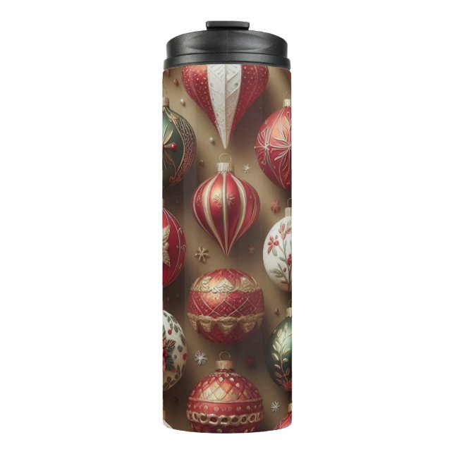 Bouteilles Isothermes Elegant Ornaments Christmas Tumbler  for Families (Devant)