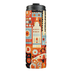 Bouteilles Isothermes Elégante Mug Voyage de Noël - Coupe Thermique de V