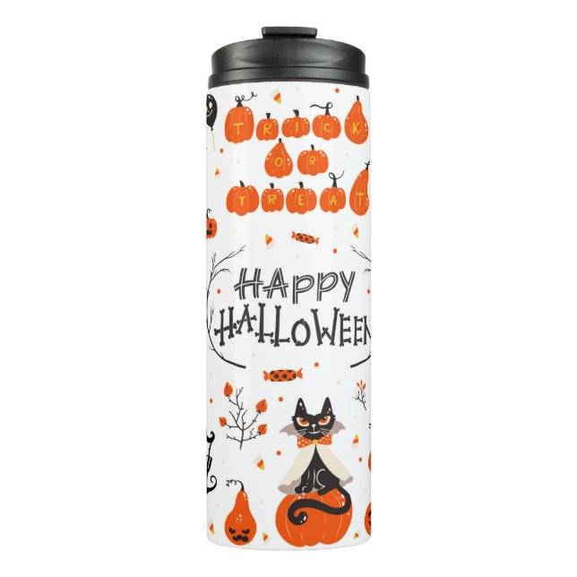 Bouteilles Isothermes Eléments de design Halloween. Cliparts d'Halloween (Devant)