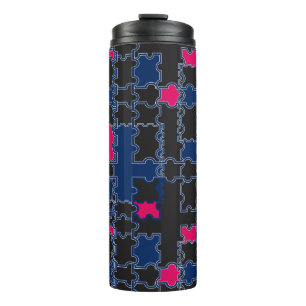 Bouteilles Isothermes éléments de pièces de puzzles Abstraits géométrie 