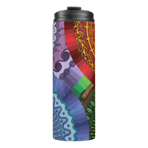 Bouteilles Isothermes Eléments Mandalas Thermal Tumbler