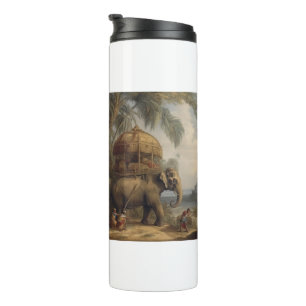 Bouteilles Isothermes éléphant botanique vintage avec howdah aussi