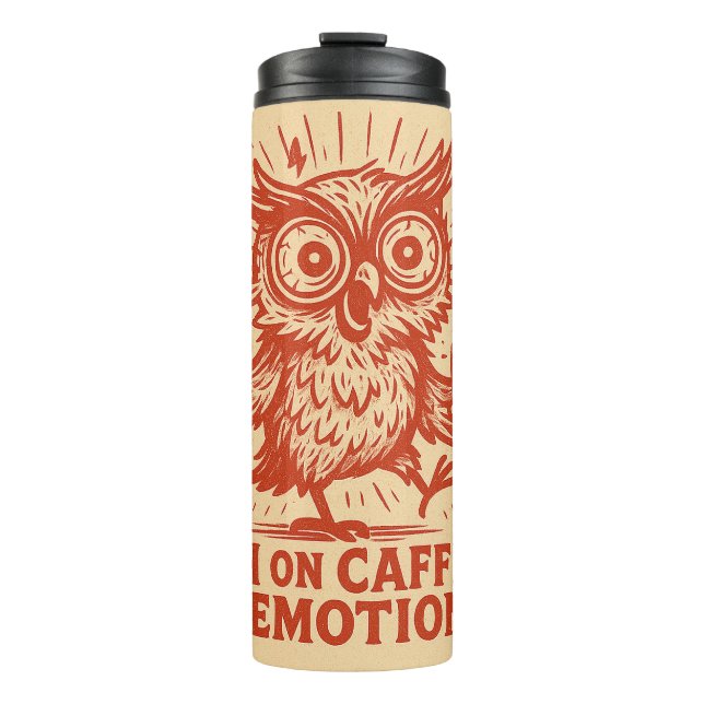Bouteilles Isothermes Élevé en caféine et émotions (Devant)
