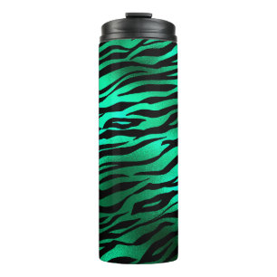 Bouteilles Isothermes Emerald Green Tiger Stripes Animaux sauvages