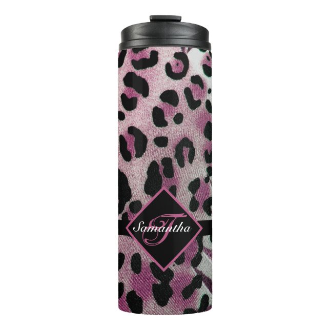 Bouteilles Isothermes Empreinte de léopard monogramme (Devant)