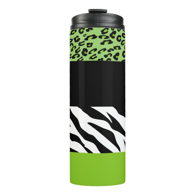 Bouteilles Isothermes Empreinte de léopard, Zebra Print, Poster de anima (Devant)