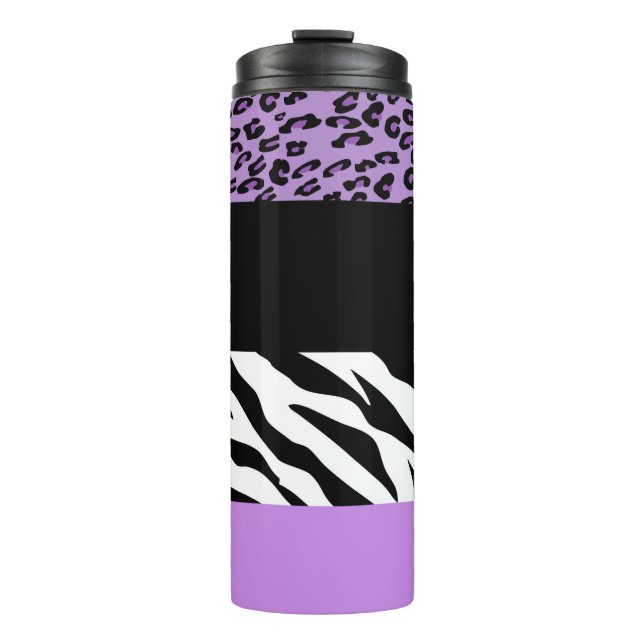 Bouteilles Isothermes Empreinte de léopard, Zebra Print, Poster de anima (Devant)