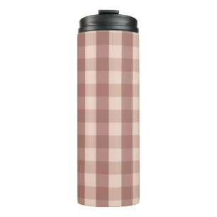 Bouteilles Isothermes En vichy rose poussiéreux À damiers