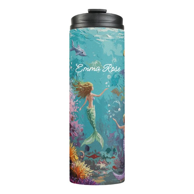 Bouteilles Isothermes Enchanted Mermaid Underwater Scene (Devant)