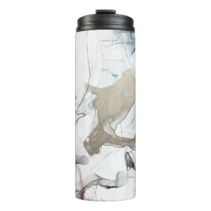Bouteilles Isothermes Encre d'alcool Art. Zones délicates et noires. Clo
