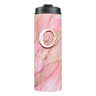 Bouteilles Isothermes Encre D'Alcool Fluide Rose Doux