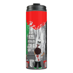 Bouteilles Isothermes Enfants de Gaza peignant le drapeau de la Palestin