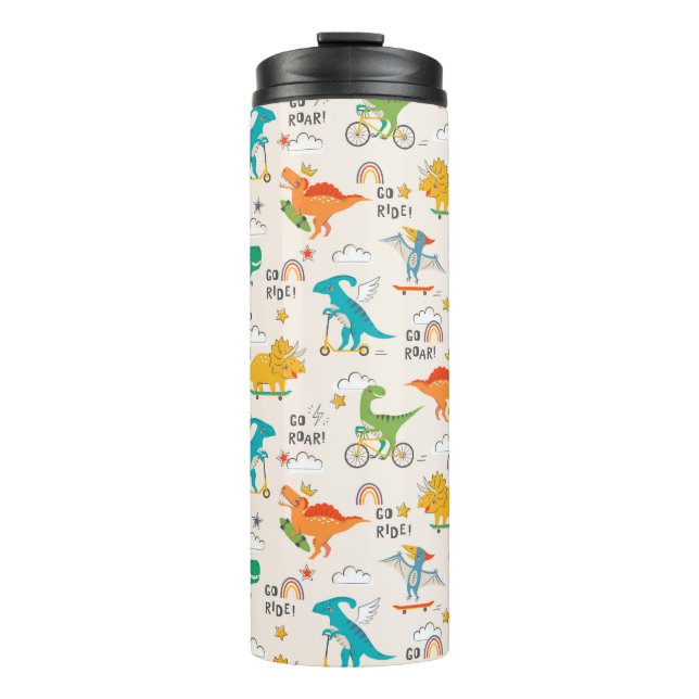 Bouteilles Isothermes Enfants Dinosaur Motif voyageur (Devant)
