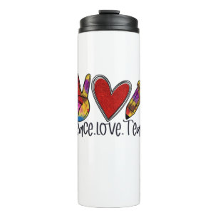 Bouteilles Isothermes Enseignant Art Paix Amour Enseigner