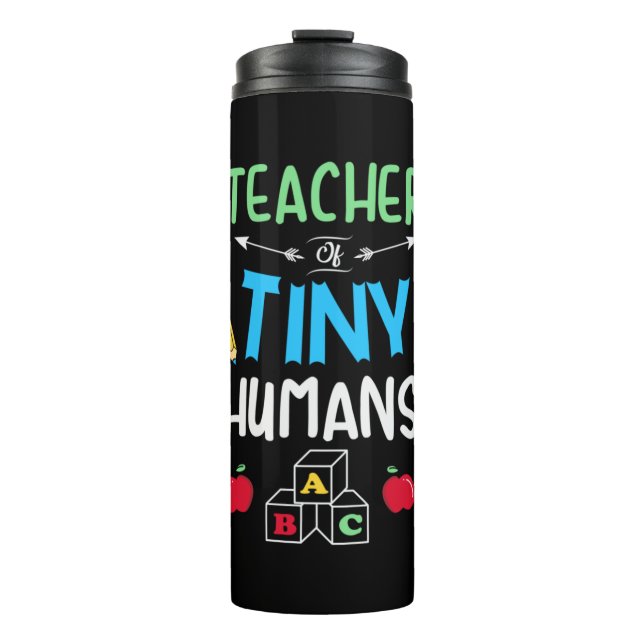 Bouteilles Isothermes Enseignant Cadeau enseignant minuscules humains (Devant)
