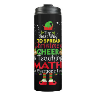 Bouteilles Isothermes Enseignant Math Noël Chemise Elfe Noël Cheval