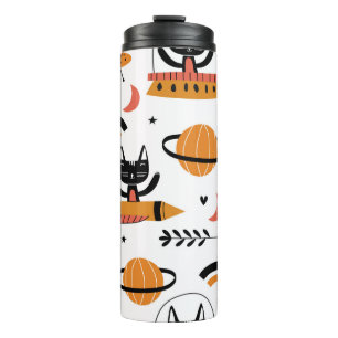 Bouteilles Isothermes Ensemble de chats mignons illustration design vint