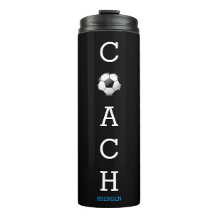 Bouteilles Isothermes Entraîneur de Football Nom Personnalisé