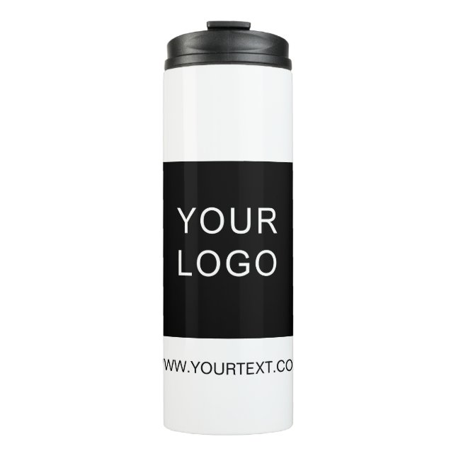 Bouteilles Isothermes Entreprise personnalisable Ajouter un logo Blanc m (Devant)