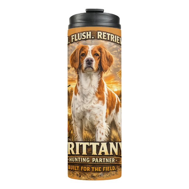 Bouteilles Isothermes Épagneul Breton (Devant)