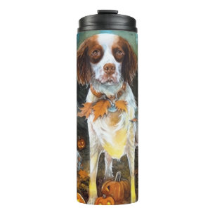 Bouteilles Isothermes Épouvantable Brittany Spaniel d'Halloween avec des