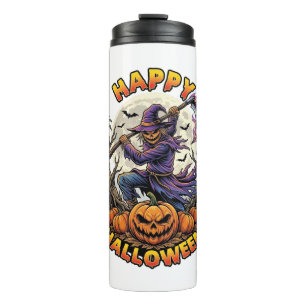 Bouteilles Isothermes Épouvantail de Bonne Halloween Faucheuse Flamboyan