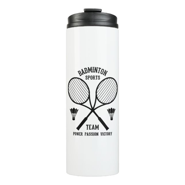 Bouteilles Isothermes Équipe de badminton (Devant)