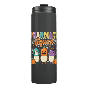Bouteilles Isothermes Équipe de pharmacie Halloween Ghost Pills Design_1