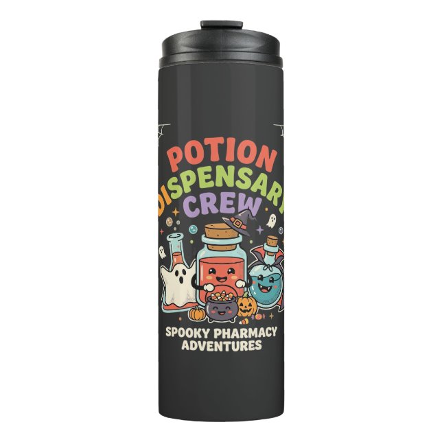 Bouteilles Isothermes Équipe de potion de pharmacie Halloween (Devant)