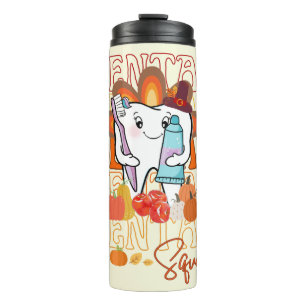 Bouteilles Isothermes Équipe dentaire de Thanksgiving Festive Dental Tea