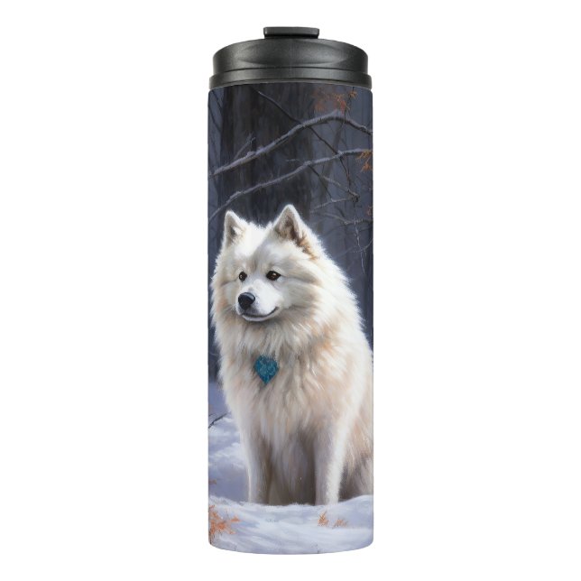 Bouteilles Isothermes Eskimo Américain Noël sous la Neige (Devant)