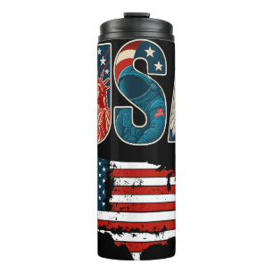 Bouteilles Isothermes Etats-Unis Patriotique 4 juillet Amérique Drapeau