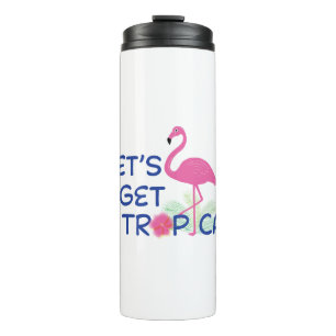 Bouteilles Isothermes Été Lets-get-Tropical-Pink-Flamant rose