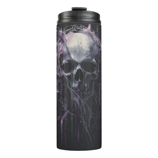 Bouteilles Isothermes Ethereal Skull Abstract Grunge Dark Art (Devant)