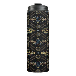 Bouteilles Isothermes Ethnic Vintage : Motif sans couture tiré à la main