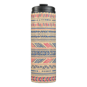 Bouteilles Isothermes Ethnique tribale vintage sans couture motif