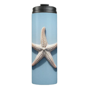 Bouteilles Isothermes Étoile de mer exotique avec fond bleu